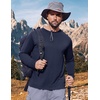 image:imageCOOFANDY Long Sleeve Shirts for Men Moisture Wicking Activewear TShirts Workout Running ShirtsNavy Blue