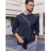 image:imageCOOFANDY Long Sleeve Shirts for Men Moisture Wicking Activewear TShirts Workout Running ShirtsNavy Blue
