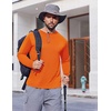 image:imageCOOFANDY Long Sleeve Shirts for Men Moisture Wicking Activewear TShirts Workout Running ShirtsOrange