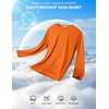 image:imageCOOFANDY Long Sleeve Shirts for Men Moisture Wicking Activewear TShirts Workout Running ShirtsOrange