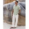 image:imageCOOFANDY Men 2 Piece Linen Outfit Beach Button Down Shirt Casual Loose Pant SetsSage Green ShirtWhite Pants