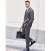 image:imageCOOFANDY Men 2 Piece Suits One Button Blazer Jacket Tuxedo Slim Fit Suit Pant Grey XXLarge