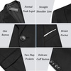 image:imageCOOFANDY Men 3 Piece Suit Slim Fit Tuxedo One Button Prom Suits Blazer Jacket Vest Pants with Tie