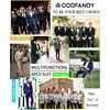 image:imageCOOFANDY Men 3 Piece Suit Slim Fit Tuxedo One Button Prom Suits Blazer Jacket Vest Pants with Tie