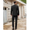 image:imageCOOFANDY Men Suits Classic Fit 2 Piece Suit Set One Button Casual Blazer Wedding Bussiness Suit SeparatesBlack