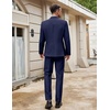 image:imageCOOFANDY Men Suits Classic Fit 2 Piece Suit Set One Button Casual Blazer Wedding Bussiness Suit SeparatesDark Blue