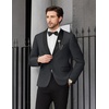 image:imageCOOFANDY Men Tuxedo Jacket Slim Fit Blazer Suit Jacket Prom Dinner Party WeddingDark Grey