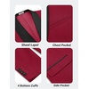 image:imageCOOFANDY Men Tuxedo Jacket Slim Fit Blazer Suit Jacket Prom Dinner Party WeddingDark Red