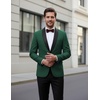image:imageCOOFANDY Men Tuxedo Jacket Slim Fit Blazer Suit Jacket Prom Dinner Party WeddingGreen