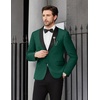image:imageCOOFANDY Men Tuxedo Jacket Slim Fit Blazer Suit Jacket Prom Dinner Party WeddingGreen