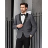 image:imageCOOFANDY Men Tuxedo Jacket Slim Fit Blazer Suit Jacket Prom Dinner Party WeddingGrey