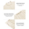 image:imageCOOFANDY Mens 2 Piece Cotton Sets Casual Short Sleeve Henley Shirts and Beach Pants with Pockets Summer Vacation OutfitsAbeige