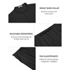 image:imageCOOFANDY Mens 2 Piece Cotton Sets Casual Short Sleeve Henley Shirts and Beach Pants with Pockets Summer Vacation OutfitsAblack
