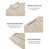 image:imageCOOFANDY Mens 2 Piece Cotton Sets Casual Short Sleeve Henley Shirts and Beach Pants with Pockets Summer Vacation OutfitsLight Khaki
