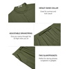 image:imageCOOFANDY Mens 2 Piece Cotton Sets Casual Short Sleeve Henley Shirts and Beach Pants with Pockets Summer Vacation OutfitsZarmy Green