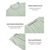 image:imageCOOFANDY Mens 2 Piece Cotton Sets Casual Short Sleeve Henley Shirts and Beach Pants with Pockets Summer Vacation OutfitsZgreen