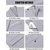 image:imageCOOFANDY Mens 2 Piece Double Breasted Suits Slim Fit Tuxedo Jacket and Dress Pants Set for Wedding Business PromLight Grey