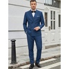 image:imageCOOFANDY Mens 2 Piece Double Breasted Suits Slim Fit Tuxedo Jacket and Dress Pants Set for Wedding Business PromNavy