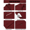 image:imageCOOFANDY Mens 2 Piece Double Breasted Suits Slim Fit Tuxedo Jacket and Dress Pants Set for Wedding Business PromWine Red