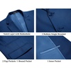 image:imageCOOFANDY Mens 2 Piece Linen Suits Set Casual Lightweight Linen Suit Blazer Jacket and PantsDeep Blue