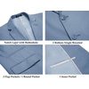 image:imageCOOFANDY Mens 2 Piece Linen Suits Set Casual Lightweight Linen Suit Blazer Jacket and PantsLight Blue