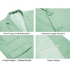 image:imageCOOFANDY Mens 2 Piece Linen Suits Set Casual Lightweight Linen Suit Blazer Jacket and PantsLight Green