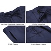 image:imageCOOFANDY Mens 2 Piece Linen Suits Set Casual Lightweight Linen Suit Blazer Jacket and PantsNavy Blue