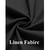 image:imageCOOFANDY Mens 2 Piece Linen Suits Set Regular Fit Casual Linen Lightweight Suit Summer Beach WeddingBlack