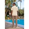 image:imageCOOFANDY Mens 2 Piece Outfit Casual Short Sleeve Button Down Shirt Beach Summer Loose Pant SetsBeige Brown