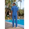 image:imageCOOFANDY Mens 2 Piece Outfit Casual Short Sleeve Button Down Shirt Beach Summer Loose Pant SetsRoyal Blue