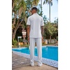 image:imageCOOFANDY Mens 2 Piece Outfit Casual Short Sleeve Button Down Shirt Beach Summer Loose Pant SetsWhite
