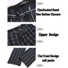 image:imageCOOFANDY Mens 2 Piece Suits Classic Fit 2 Button Dress Suits Tuxedo Jacket Blazer for Wedding Business Dinner PromNavy Blue  Plaid 