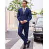 image:imageCOOFANDY Mens 2 Piece Suits Classic Fit 2 Button Dress Suits Tuxedo Jacket Blazer for Wedding Business Dinner PromNavy Blue One