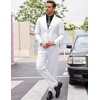 image:imageCOOFANDY Mens 2 Piece Suits Classic Fit 2 Button Dress Suits Tuxedo Jacket Blazer for Wedding Business Dinner PromWhite