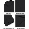 image:imageCOOFANDY Mens 2 Pieces Cotton Linen Set Long Sleeve Henley Shirts Casual Beach Pants With Pockets Summer Yoga OutfitsBlack