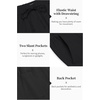 image:imageCOOFANDY Mens 2 Pieces Cotton Linen Set Long Sleeve Henley Shirts Casual Beach Pants With Pockets Summer Yoga OutfitsBlack