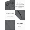 image:imageCOOFANDY Mens 2 Pieces Cotton Linen Set Long Sleeve Henley Shirts Casual Beach Pants With Pockets Summer Yoga OutfitsDark Grey