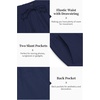 image:imageCOOFANDY Mens 2 Pieces Cotton Linen Set Long Sleeve Henley Shirts Casual Beach Pants With Pockets Summer Yoga OutfitsNavy Blue
