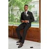 image:imageCOOFANDY Mens 3 Piece Linen Suits Casual Lightweight Blazer Jackets Vest Pants Set for Wedding Business PromBlack
