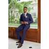 image:imageCOOFANDY Mens 3 Piece Linen Suits Casual Lightweight Blazer Jackets Vest Pants Set for Wedding Business PromDark Blue