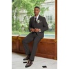 image:imageCOOFANDY Mens 3 Piece Linen Suits Casual Lightweight Blazer Jackets Vest Pants Set for Wedding Business PromDark Grey