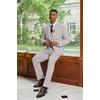 image:imageCOOFANDY Mens 3 Piece Linen Suits Casual Lightweight Blazer Jackets Vest Pants Set for Wedding Business PromLight Grey