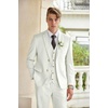 image:imageCOOFANDY Mens 3 Piece Linen Suits Casual Lightweight Blazer Jackets Vest Pants Set for Wedding Business PromWhite
