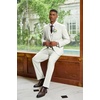 image:imageCOOFANDY Mens 3 Piece Linen Suits Casual Lightweight Blazer Jackets Vest Pants Set for Wedding Business PromWhite