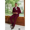 image:imageCOOFANDY Mens 3 Piece Linen Suits Casual Lightweight Blazer Jackets Vest Pants Set for Wedding Business PromWine Red