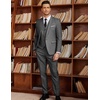 image:imageCOOFANDY Mens 3 Piece Slim Fit Suits One Button Blazer Vest Suit Pants with Tie