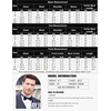 image:imageCOOFANDY Mens 3 Piece Slim Fit Suits One Button Blazer Vest Suit Pants with Tie