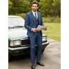 image:imageCOOFANDY Mens 3 Pieces Suits Classic Fit 2 Buttons Dress Suit Set Wedding Business Dinner Prom Jacket Vest PantsBlue
