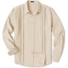 image:imageCOOFANDY Mens Beach Wedding Shirt Casual Long Sleeve Linen Shirts Lightweight Summer Button Up Shirts Beige