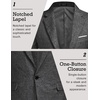 image:imageCOOFANDY Mens Blazer Casual Sport Coats Slim Fit One Button Suit Jacket Lightweight Sports JacketBlack